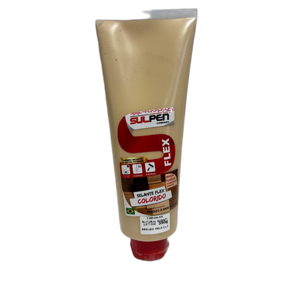 01 massa flexivel sulpen base dagua bisnaga 350gr carvalho natural