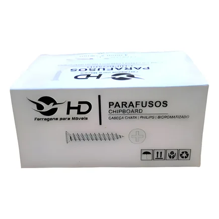 03 parafuso cabeca chata 45x45mm caixa com 300 unidades ciser