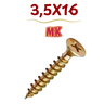 01 parafuso chipboard 3 5x16 para moveis e mdf alta fixacao
