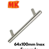 02 puxador max ss12 64x100mm inox escovado para moveis e gavetas com design moderno e alta durabilidade