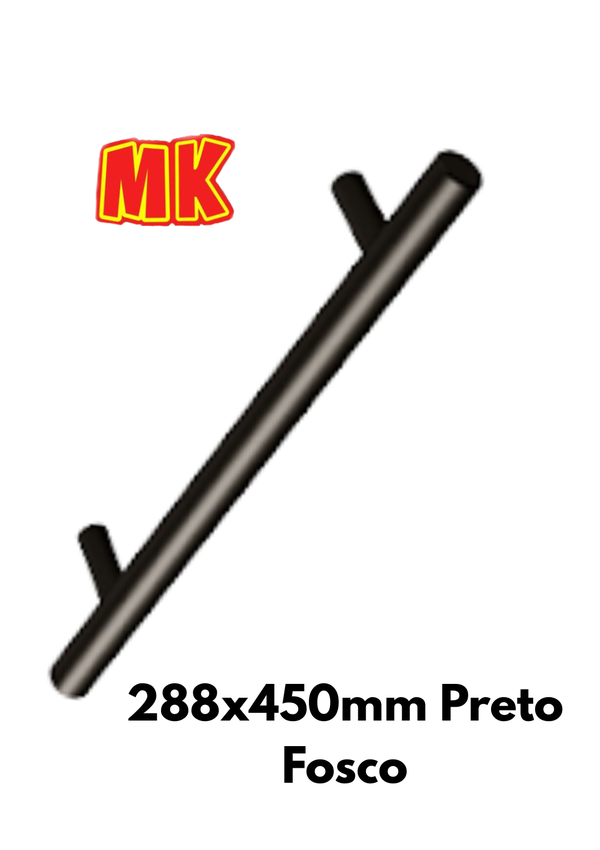 288x450mm preto fosco