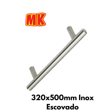 320x500mm inox escovado